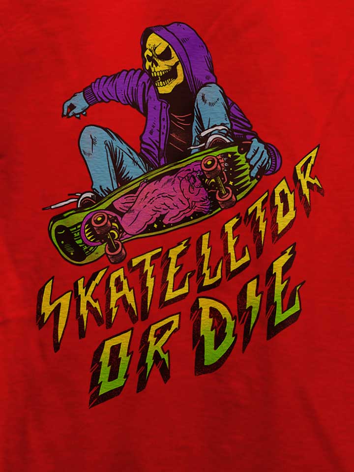 skeletor-skate-or-die-t-shirt rot 4