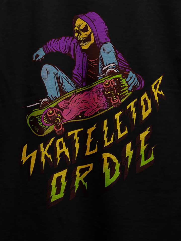 skeletor-skate-or-die-t-shirt schwarz 4