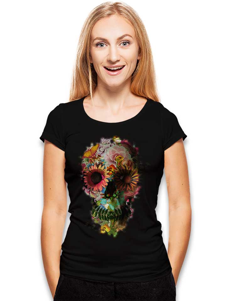 skull-2-damen-t-shirt schwarz 2