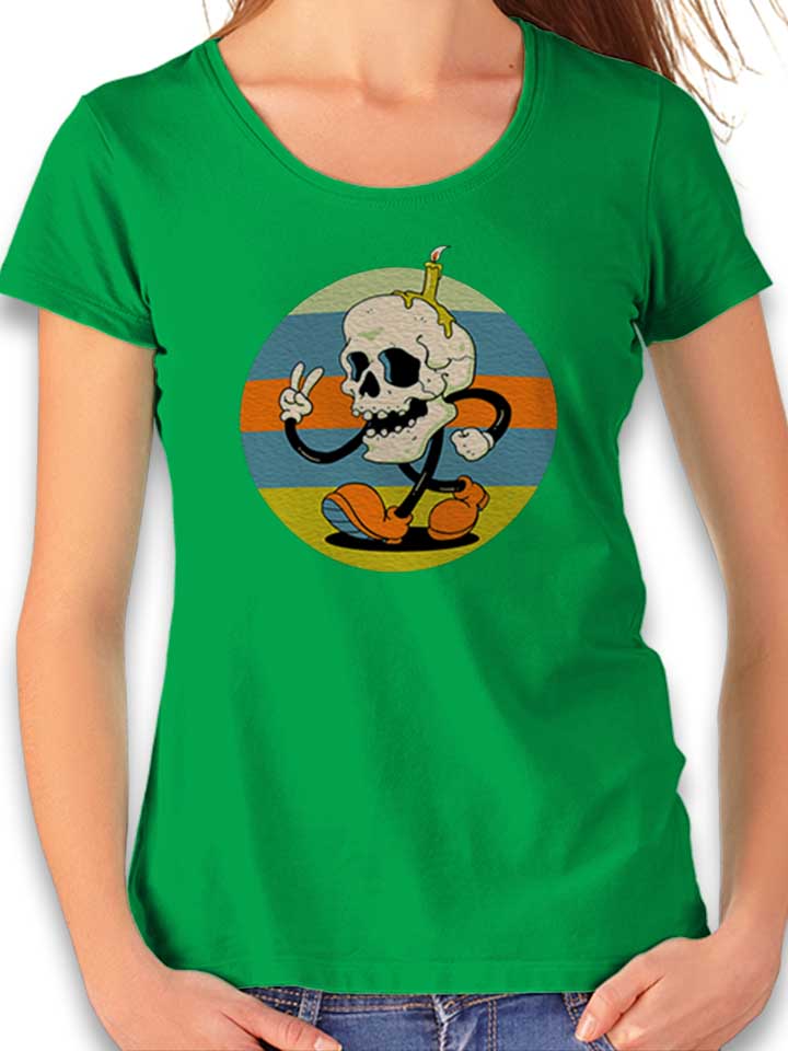 Skull Boy Damen T-Shirt gruen L