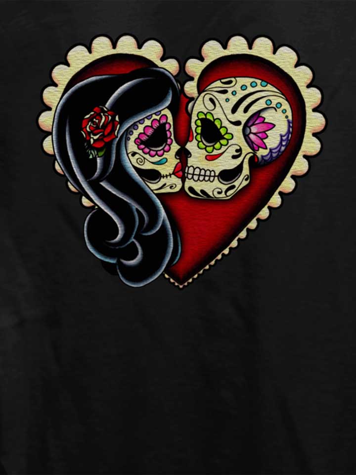 skull-lovers-heart-damen-t-shirt schwarz 4