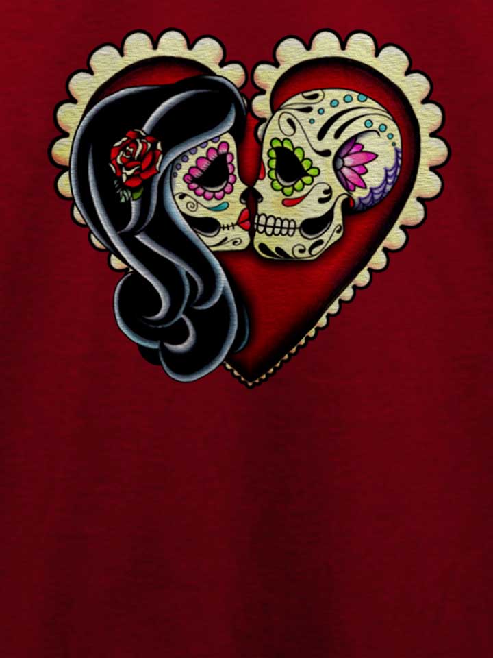 skull-lovers-heart-t-shirt bordeaux 4
