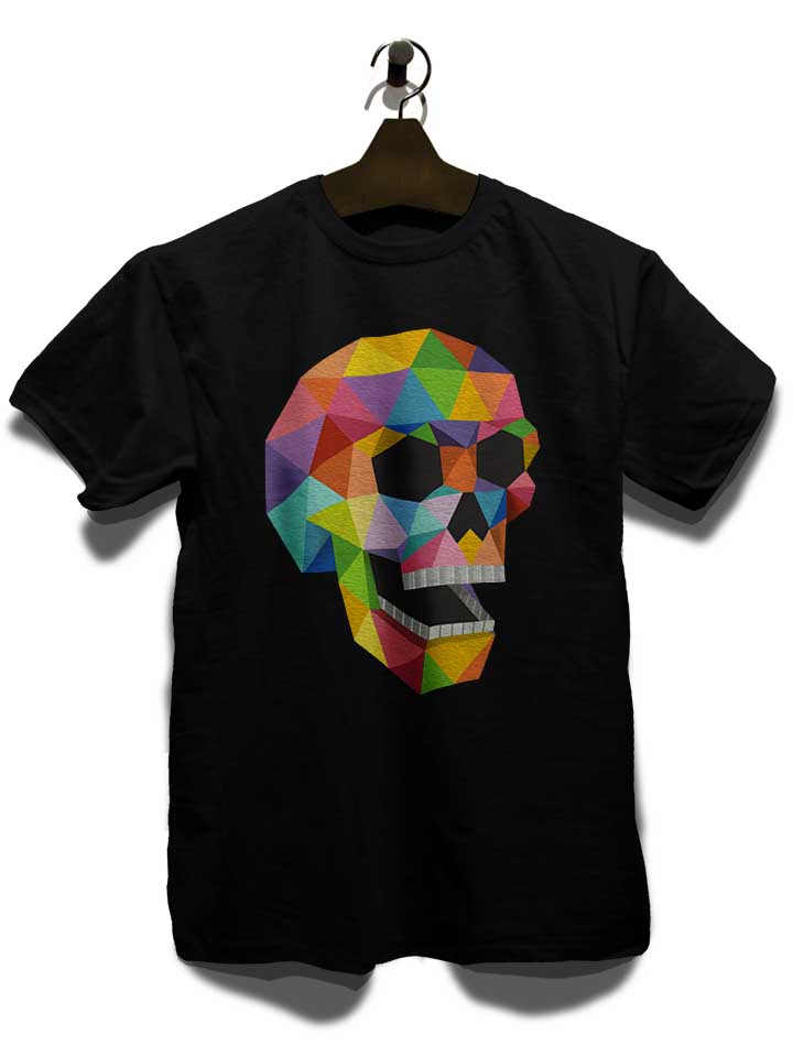 skull-polygons-t-shirt schwarz 3