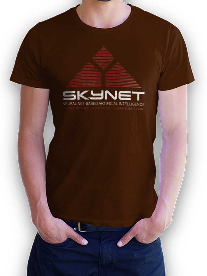 Skynet Cyberdyne Systems Corporation T-Shirt braun L