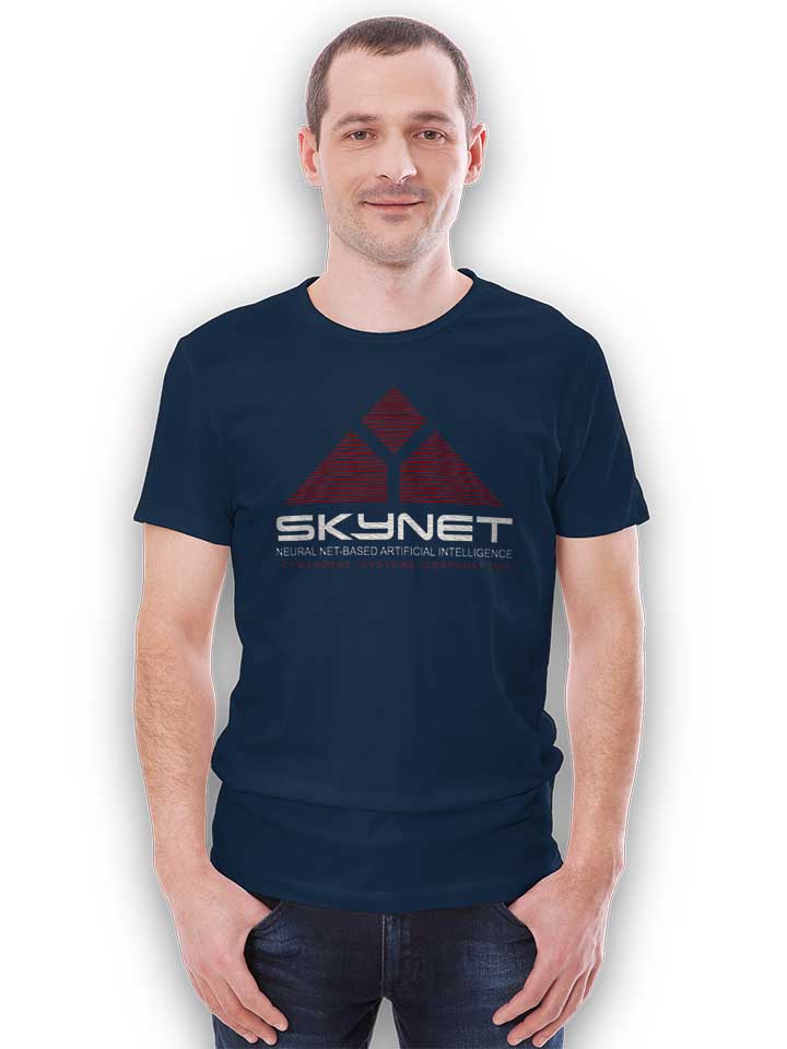 skynet-cyberdyne-systems-corporation-t-shirt dunkelblau 2