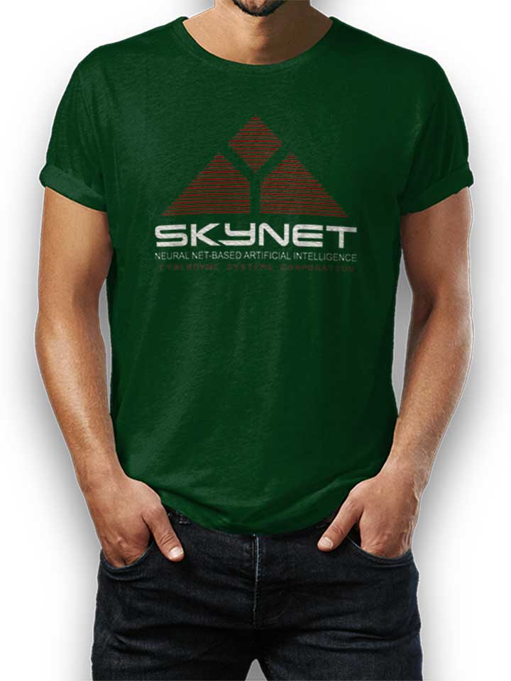 Skynet Cyberdyne Systems Corporation T-Shirt dunkelgruen L