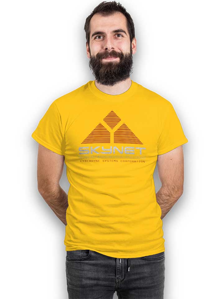skynet-cyberdyne-systems-corporation-t-shirt gelb 2