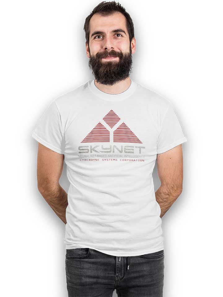 skynet-cyberdyne-systems-corporation-t-shirt weiss 2