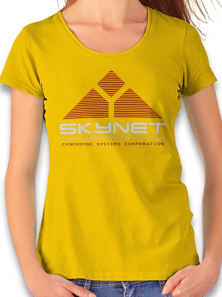 Skynet Camiseta Mujer amarillo L