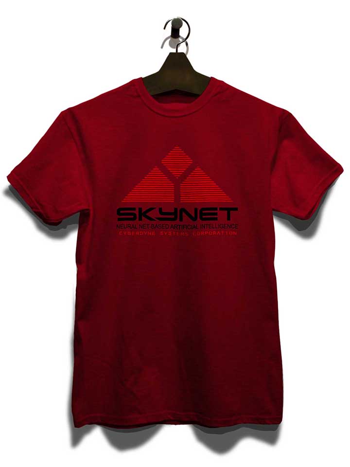 skynet-t-shirt bordeaux 3