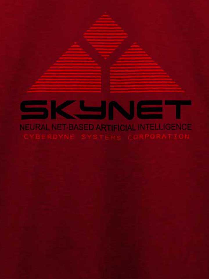 skynet-t-shirt bordeaux 4