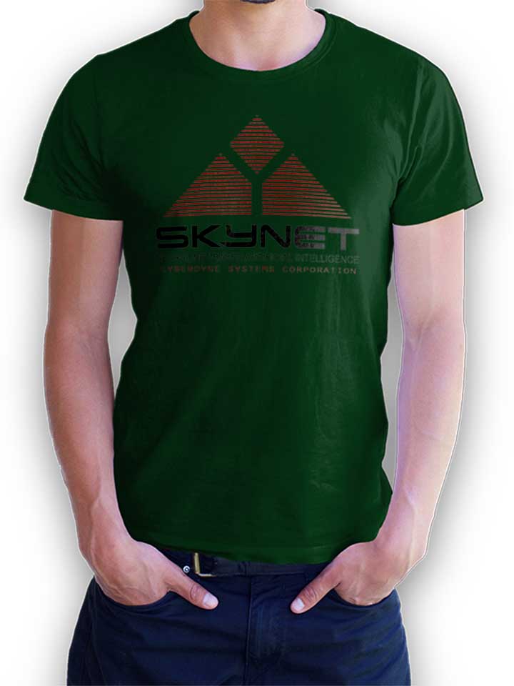 Skynet T-Shirt verde-scuro L