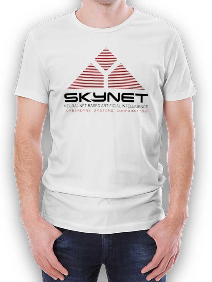 Skynet Camiseta blanco L