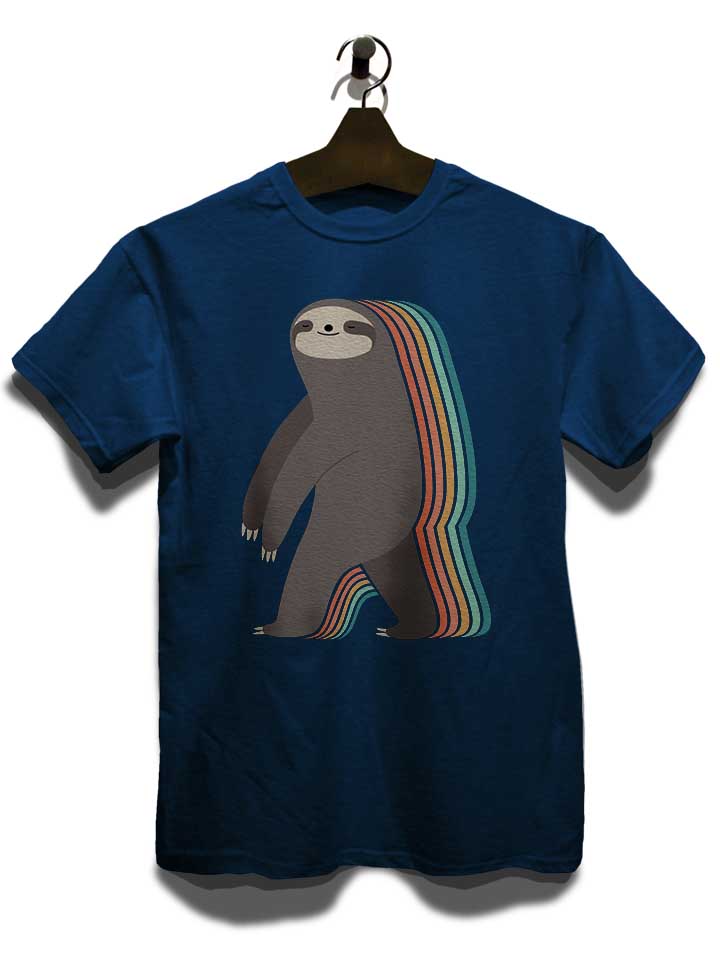 sleepwalker-sloth-t-shirt dunkelblau 3