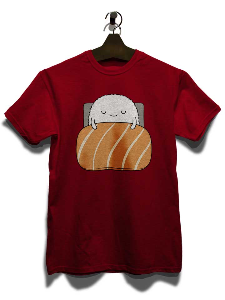 sleepy-sushi-02-t-shirt bordeaux 3