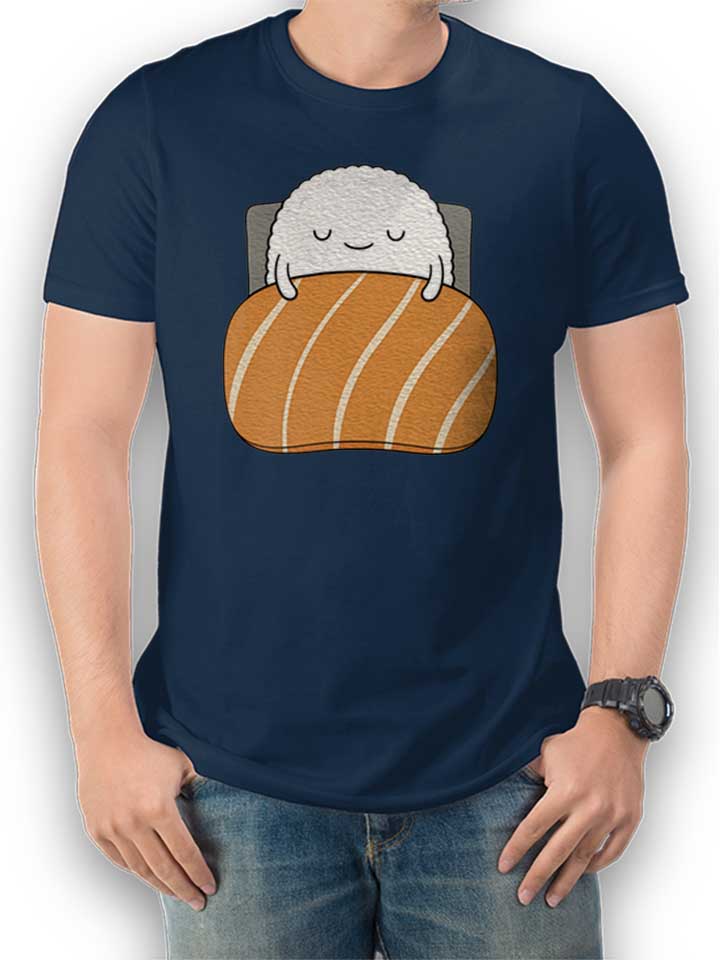 Sleepy Sushi 02 T-Shirt dunkelblau L