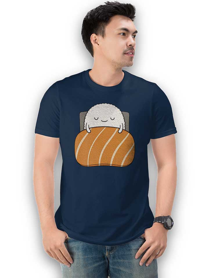 sleepy-sushi-02-t-shirt dunkelblau 2