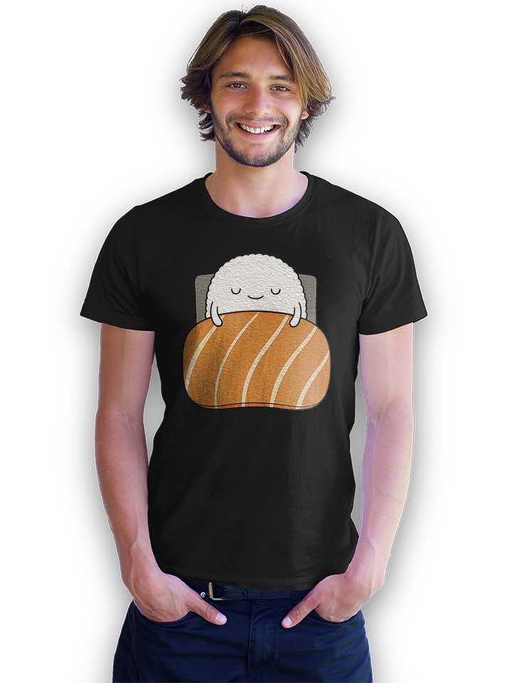 sleepy-sushi-02-t-shirt schwarz 2