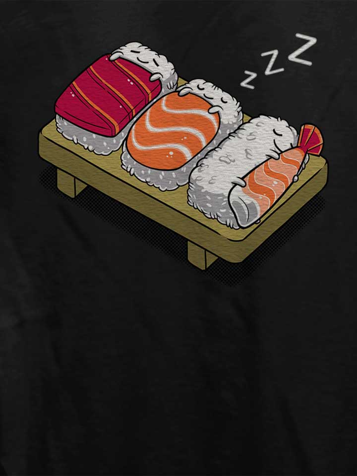 sleepy-sushi-damen-t-shirt schwarz 4