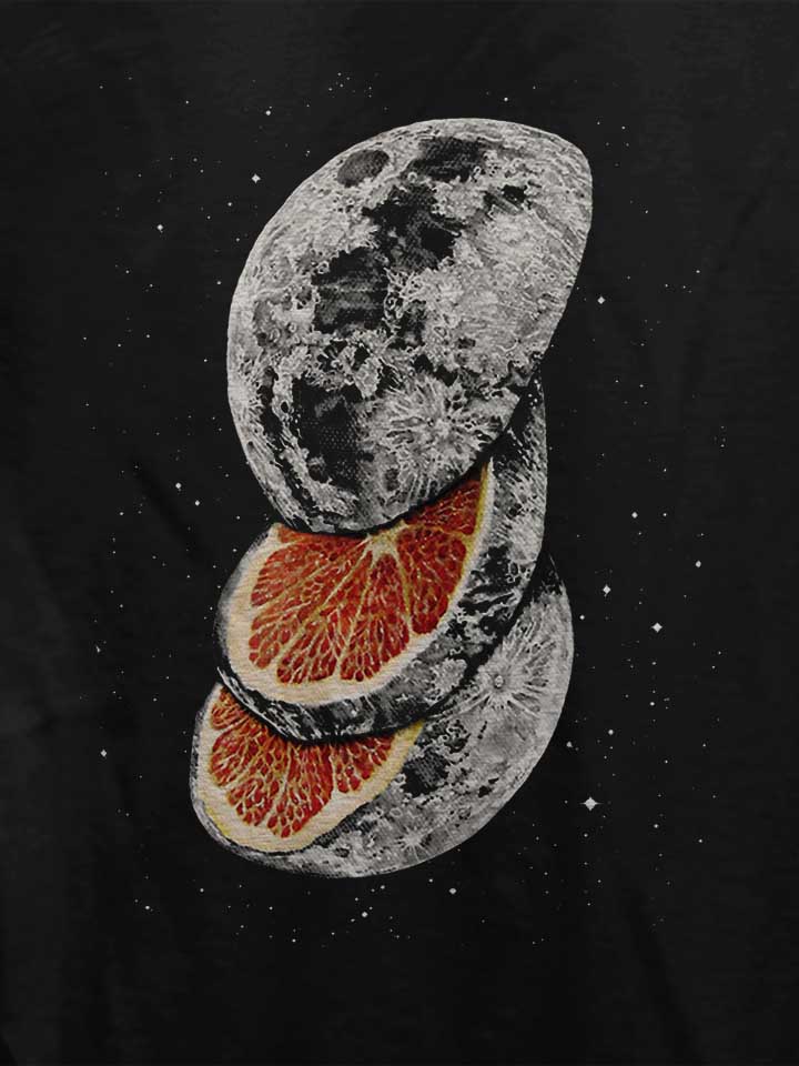sliced-orange-moon-fruit-damen-t-shirt schwarz 4