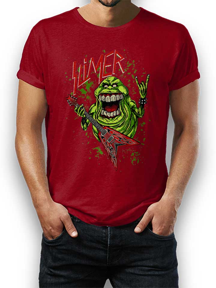 slimer-rock-n-roll-t-shirt bordeaux 1