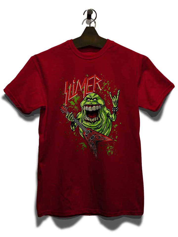 slimer-rock-n-roll-t-shirt bordeaux 3