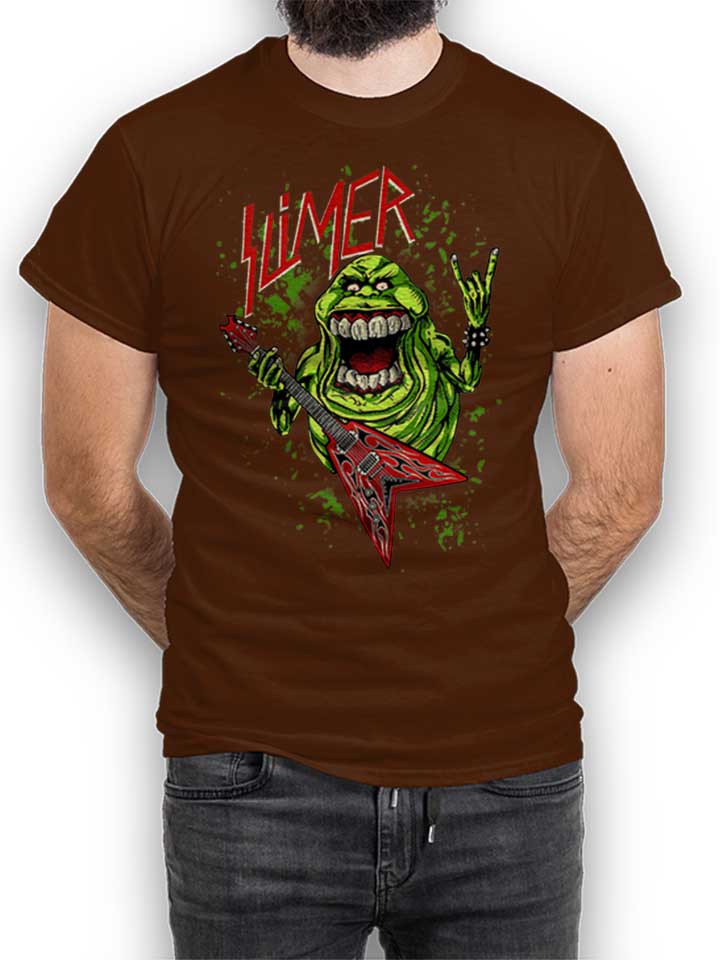 slimer-rock-n-roll-t-shirt braun 1