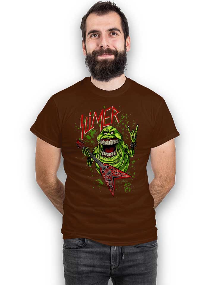 slimer-rock-n-roll-t-shirt braun 2