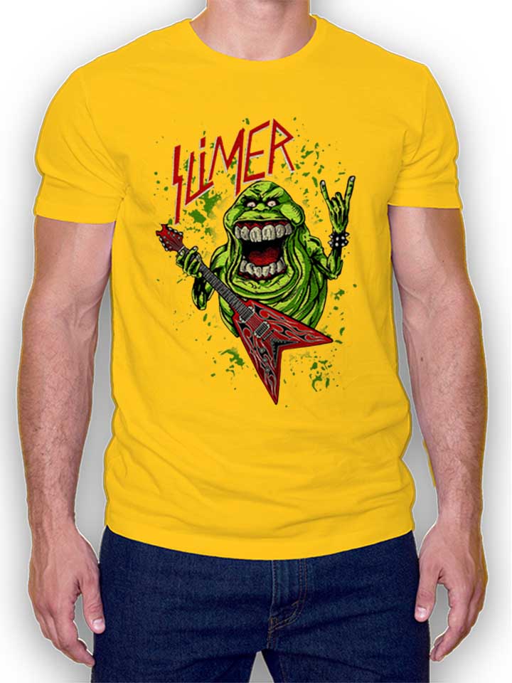 Slimer Rock N Roll Camiseta amarillo L
