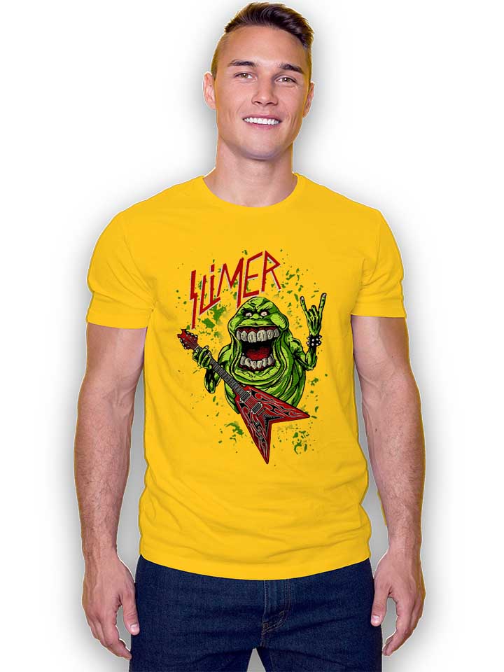 slimer-rock-n-roll-t-shirt gelb 2
