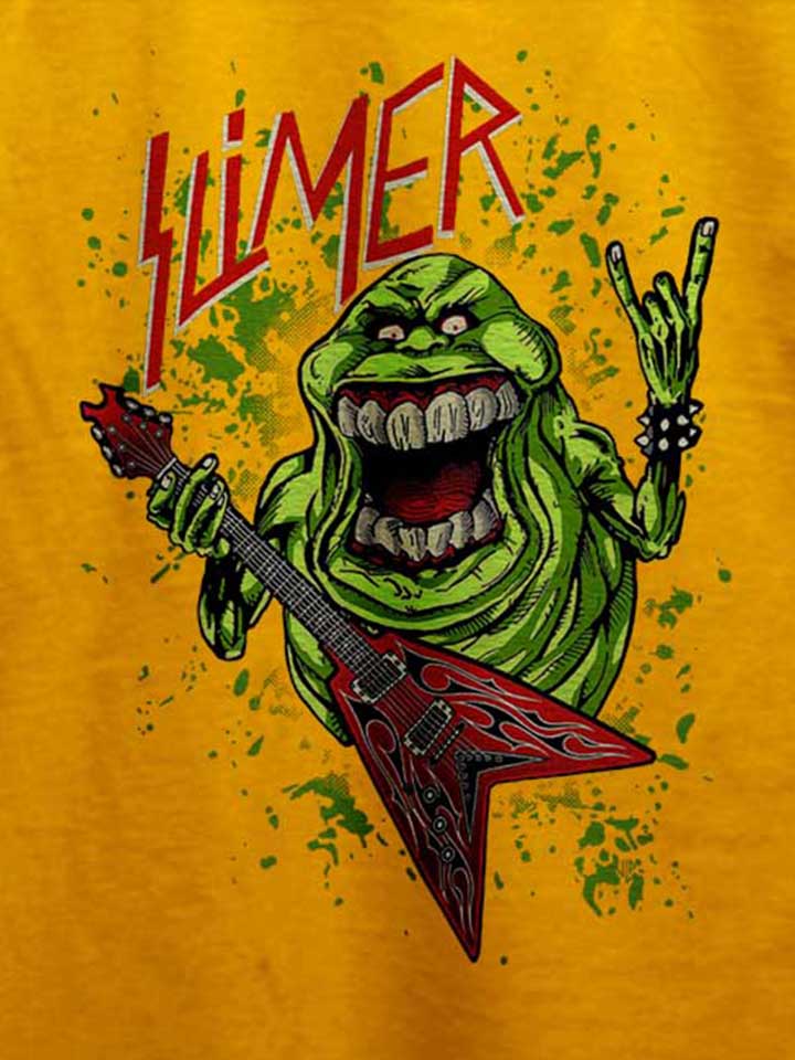 slimer-rock-n-roll-t-shirt gelb 4