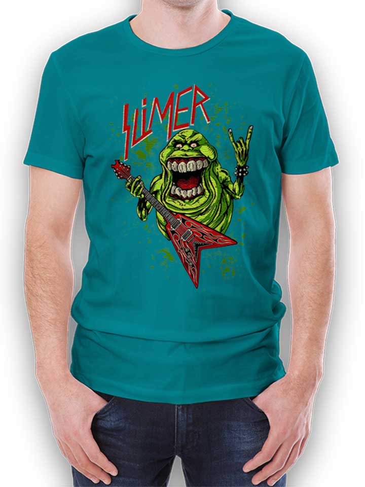slimer-rock-n-roll-t-shirt tuerkis 1