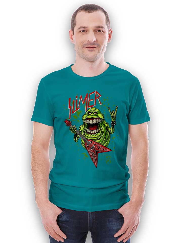 slimer-rock-n-roll-t-shirt tuerkis 2