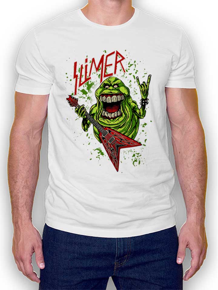 slimer-rock-n-roll-t-shirt weiss 1