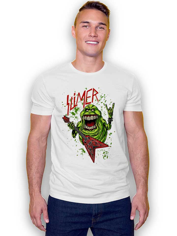 slimer-rock-n-roll-t-shirt weiss 2