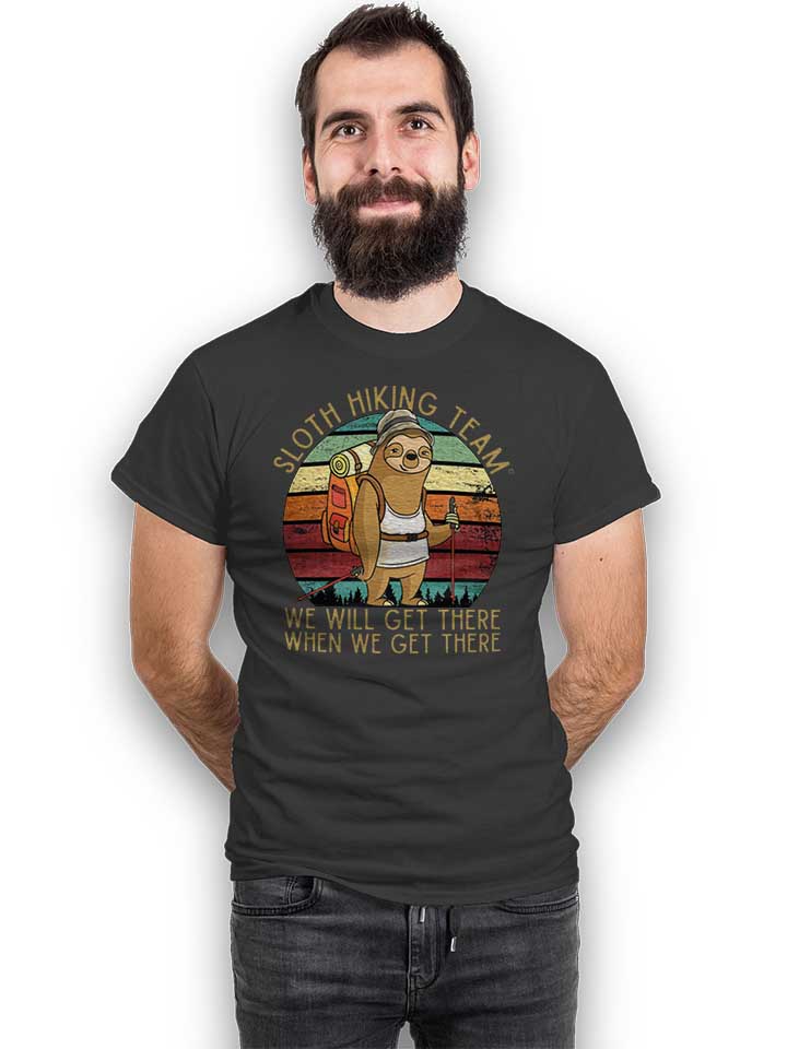 sloth-hiking-team-t-shirt dunkelgrau 2