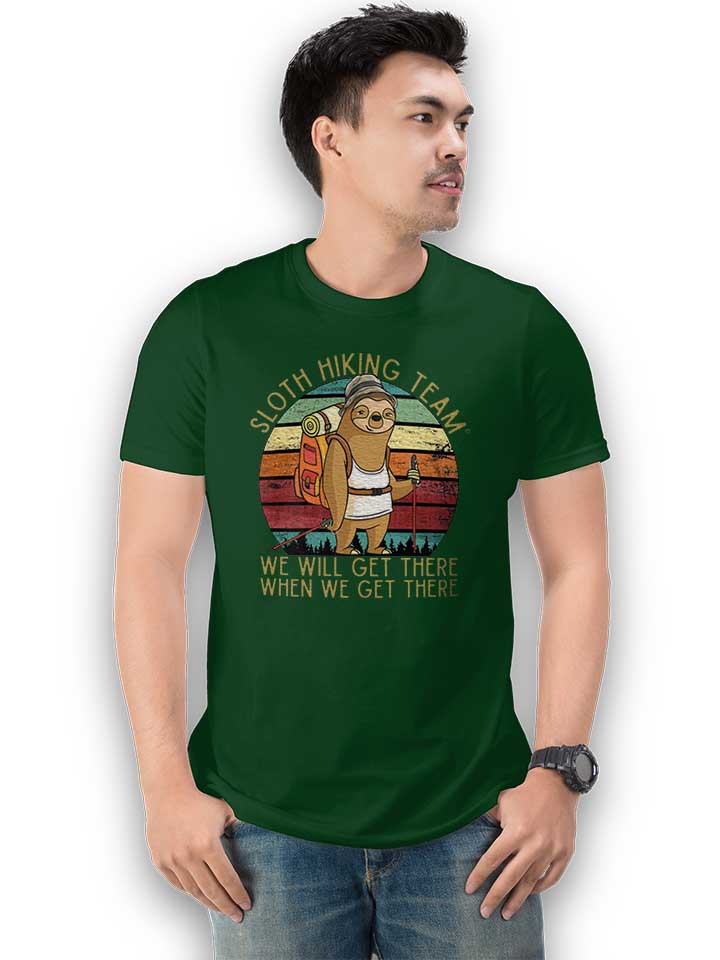 sloth-hiking-team-t-shirt dunkelgruen 2
