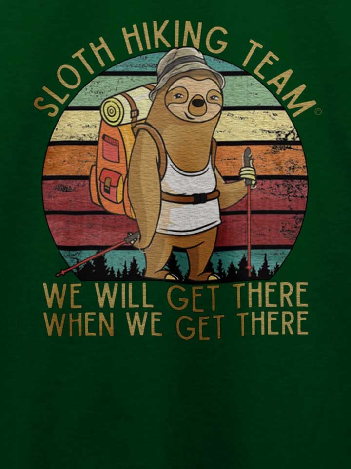 sloth-hiking-team-t-shirt dunkelgruen 4