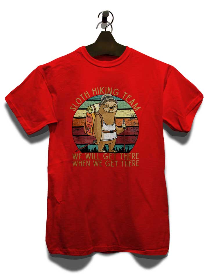 sloth-hiking-team-t-shirt rot 3