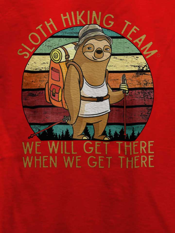 sloth-hiking-team-t-shirt rot 4