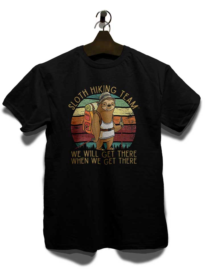 sloth-hiking-team-t-shirt schwarz 3