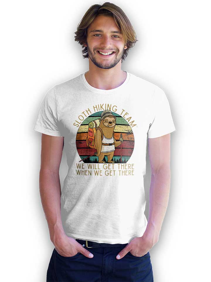 sloth-hiking-team-t-shirt weiss 2