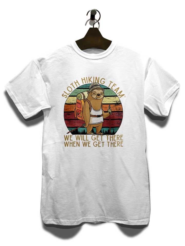 sloth-hiking-team-t-shirt weiss 3