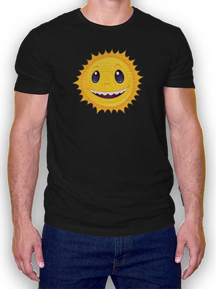 Smiley Sun T-Shirt schwarz L