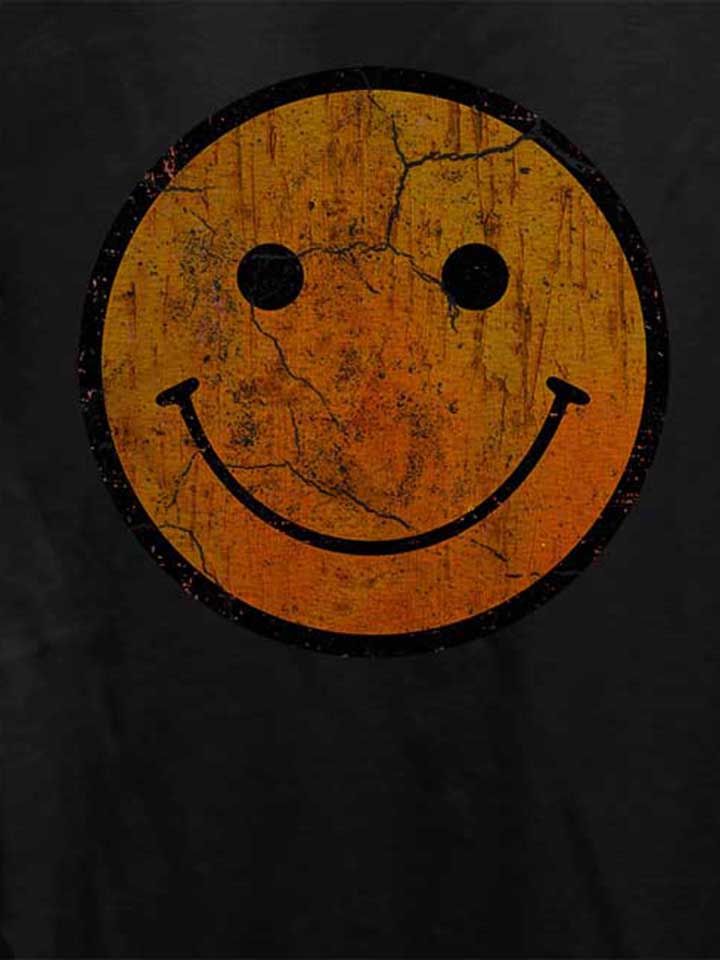 smiley-vintage-damen-t-shirt schwarz 4
