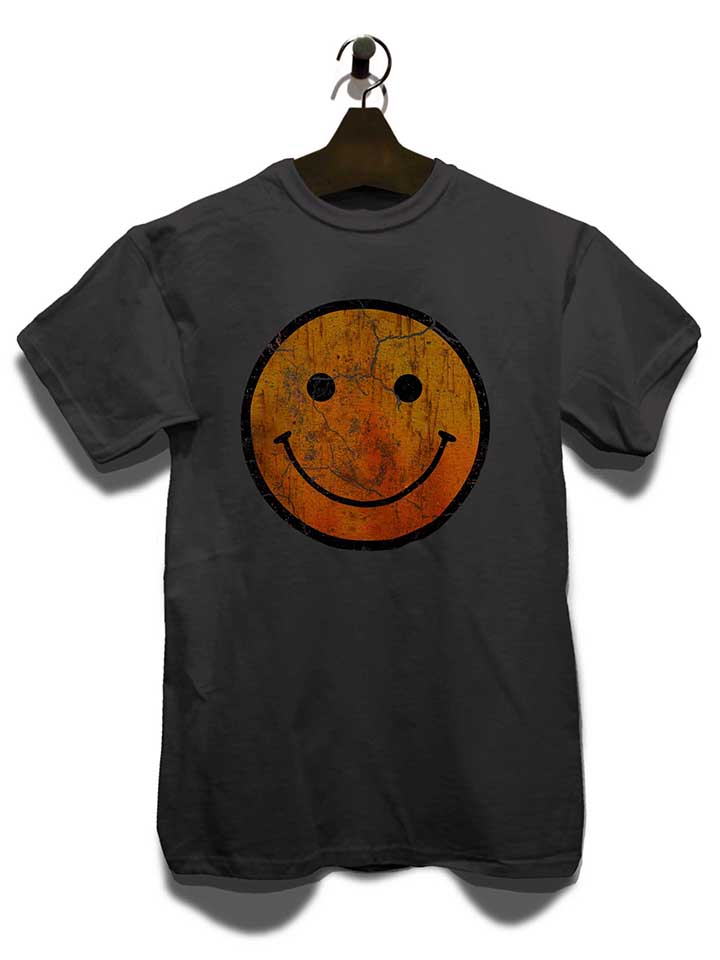 smiley-vintage-t-shirt dunkelgrau 3