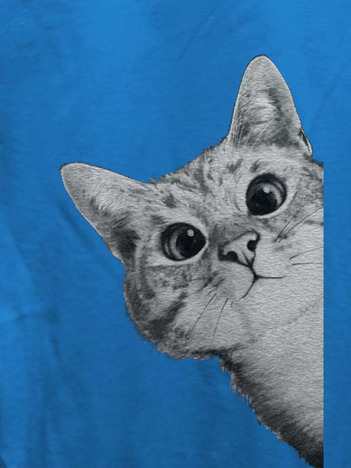 sneaky-cat-damen-t-shirt royal 4