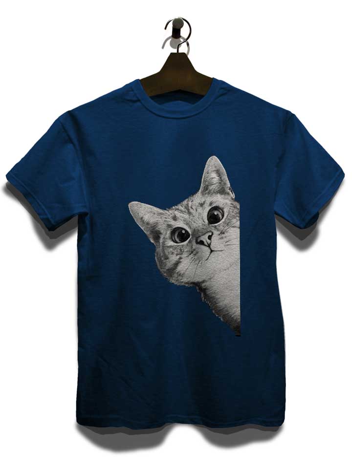 sneaky-cat-t-shirt dunkelblau 3