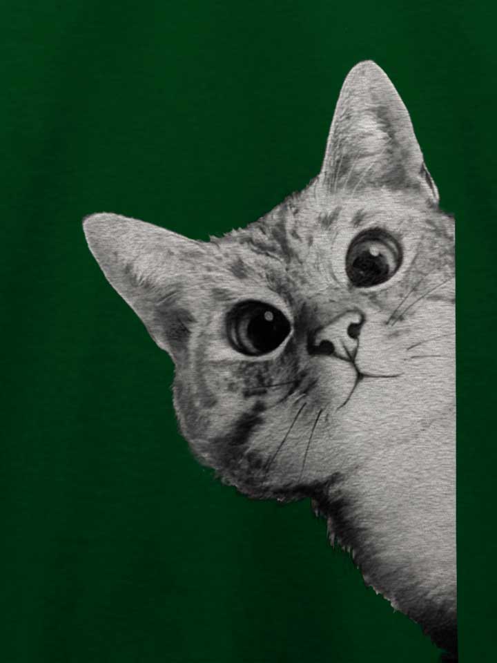 sneaky-cat-t-shirt dunkelgruen 4