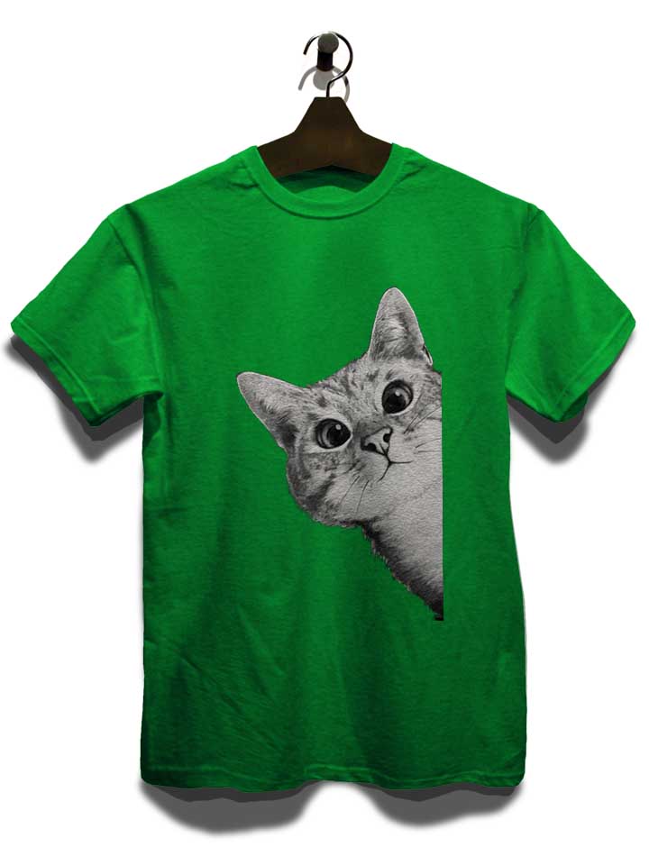 sneaky-cat-t-shirt gruen 3